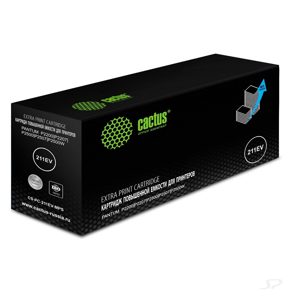 Картридж лазерный Cactus CS-PC-211EV-MPS PC-211EV/PC-211P черный (6000стр.) для Pantum M6500/M6500W/M6506NW/M6507/M6507W/M6550W/M6550NW/M6557NW/M6607NW/P2200/P2207/P2500/P2500NW/P2500W/P2506W/P2507/P2 - 106739