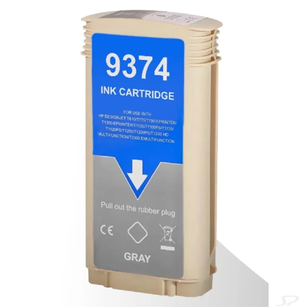 Струйный картридж NV Print 72 (NV-C9374A) Gray для HP DesignJet T1100, T1120, T1200, T1300,  T610, T620, T770, T790, T2300, T795 (130 мл) - 106509