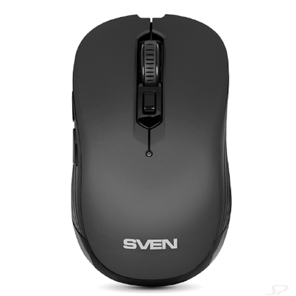 Беспроводная мышь SVEN RX-560SW чёрная (бесшумн. кл. 5+1кл. 800-1600DPI, Soft Touch, блист) - 107305