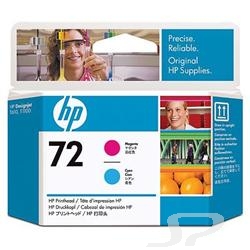 Картридж HP C9383A  печатающая головка 72 DJ T610/ T620/ T770/ T1100/ T1120/ T1200, Magenta & Cyan - 10566