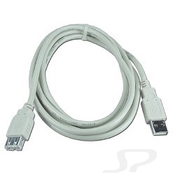 Кабель Gembird CC-USB2-AMAF-75CM/ 300 USB 2.0 кабель удлинительный 0.75м AM/ AF , пакет - 16223