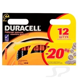 PHILIPS Эл. пит. DURACELL LR6-12BL BASIC 12 шт. в уп-ке - 16807