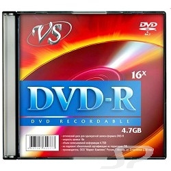 Verbatim Диски VS DVD-R 4.7Gb, 16x, Slim Case 5шт. - 31896