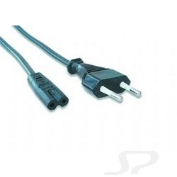 Gembird Кабель питания аудио/ видео  1.8м, 2-pin, черный, пакет [PC-184/ 2-1.8М] - 16531