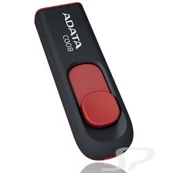 Носитель информации A-DATA USB 2.0  Flash Drive 16Gb [С008] Black-Red - 15120