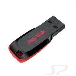 носитель информации USB 2.0 SanDisk USB Drive 8Gb, Cruzer Blade Black [SDCZ50-008G-B35] - 15580