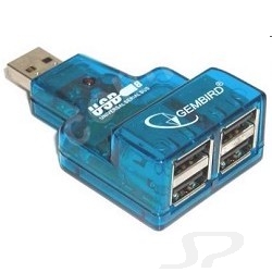 Контроллер GEMBIRD HUB USB2.0 Mini 4-port [UHB-CN224] - 7199