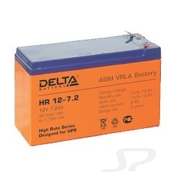 ИБП Delta серии HR 12-7.2  7,2 Aч, 12В cвинцово- кислотный аккумулятор - 9334