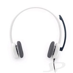 Наушники, микрофоны Logitech 981-000350  Stereo Headset Borg H150 white - 17748