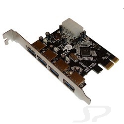 Контроллер STLab VA-3U4PE, PCI Express card USB 3.0 4 порта - 7166