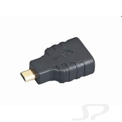 Gembird Переходник HDMI-microHDMI  19F/ 19M, золотые разъемы, пакет [A-HDMI-FD] - 16596