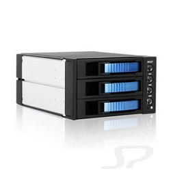 Опции к серверам Procase Hot-swap корзина A3-203-SATA3-BL, 3 SATA3/ SAS, 6Gb, 2x5.25, 1xFAN 80x15mm - 20904