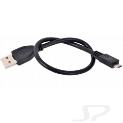 Кабель Gembird CCP-mUSB2-AMBM-0,3m USB 2.0 кабель для соед. 0.3м AM-microBM 5 pin  PRO экран, черный, пакет - 16263