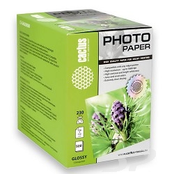 Бумага Cactus GA6230500 Фотобумага  CS-GA6230500 глянцевая, 10x15, 230 г/ м2, 500 листов - 14101