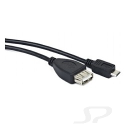 Gembird Кабель USB 2.0 OTG / Cablexpert A-OTG-AFBM-001 AF/ MicroBM, 0.15м, пакет - 16298
