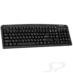 Клавиатура Defender Keyboard  Element HB-520 USB B Черный  45522 - 7537