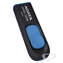 Носитель информации A-DATA USB 3.0  Flash Drive 32Gb [UV128] Black-Blue - 15133