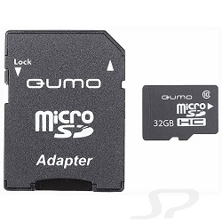 Карта памяти  QUMO Micro SecureDigital 32Gb  QM32GMICSDHC10U1 CL10 UHS-I - 15884
