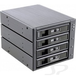 Опции к серверам Procase Hot-swap корзина L3-304-SATA3-BK 4 SATA3/ SAS 6Gb, черный, с замком, hotswap aluminium mobie rack module 3x5,25 1xFAN 80x15mm - 20910