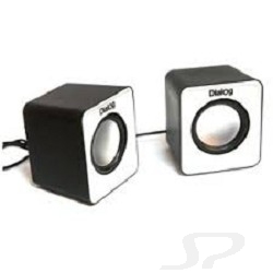 Колонки Dialog Colibri AC-02UP BLACK-WHITE - акустические колонки 2.0, 5W RMS, черно-белые, питание от USB - 18445