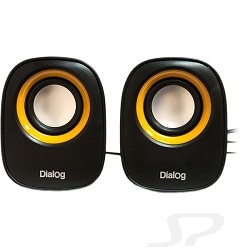 Колонки Dialog Colibri AC-06UP BLACK - акустические колонки 2.0, 6W RMS, черные, питание от USB - 18450