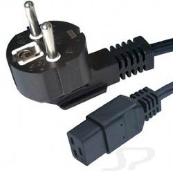 Gembird Кабель питания для UPC / Cablexpert, 1.8м, Schuko-С19, 16А, черный, с заземлением PC-186-C19 - 16555