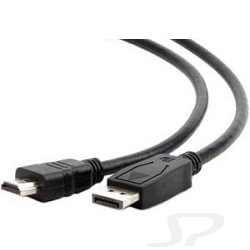 Gembird Кабель DisplayPort-HDMI / Cablexpert 1,8м, 20M/ 19M, черный, экран, пакет CC-DP-HDMI-6 - 16461