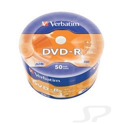 Диск Verbatim 43788 Диски DVD-R  16-x 4.7Gb 50 шт - 27362