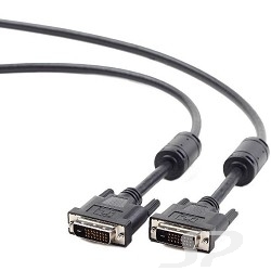 Gembird Кабель DVI-D single link / Cablexpert , 19M/ 19M, 1.8м, черный, экран, феррит.кольца, пакет CC-DVI-BK-6 - 27491