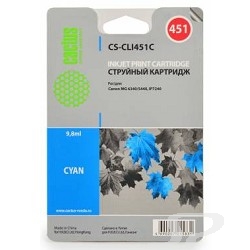 Расходные материалы Cactus CLI-451C Картридж струйный  CS-CLI451C голубой для Canon MG 6340/ 5440/ IP7240 9,8ml - 34299