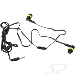 Наушники Defender Pulse 420 черный + желтый, вставки - 37363