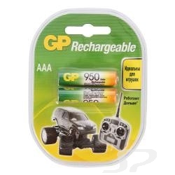 Аккумулятор Gp Rechargeable NiMH 95AAAHC 950mAh, 2 шт AAA, 950мАч 2 шт. в уп-ке - 37324