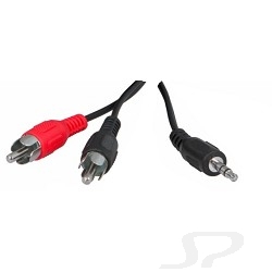 Кабель Rexant 17-4202 Шнур 3.5мм стерео штекер - 2 RCA 1.5М - 38523