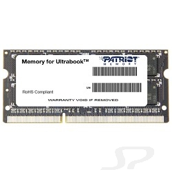 Модуль памяти Patriot DDR3 8GB PC3-12800 1600MHz SO-DIMM [PSD38G1600L2S] - 39268