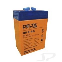 Батарея Delta HR 6-4.5 4.5 Ач, 6В свинцово- кислотный аккумулятор - 40881