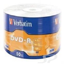 Диск Verbatim Диски DVD-R 4.7Gb, 16-x Data Life 50 шт  43791 - 43529