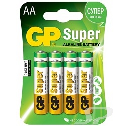 Батарейка Gp 15A-CR8 Super Alkaline 15A LR6, 8 шт AA 8шт. в уп-ке - 43967