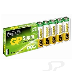 Батарейка Gp 15A-B10 Super Alkaline 15A LR6, 10 AA 10шт. в уп-ке - 43969