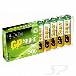 Батарейка Gp 24A-B10 Super Alkaline 24A LR03, 10 AAA 10 шт в уп-ке - 43984