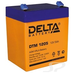 Батарея Delta DTM 1205  5 Ач, 12В свинцово- кислотный аккумулятор - 42317
