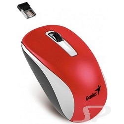 Мышь Genius NX-7010 WH+Red Metallic style. 2.4Ghz wireless BlueEye mouse 1200 dpi powerful BlueEye AA x 1 - 45524
