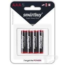 Батарейка Smartbuy R03/ 4B SBBZ-3A04B  4 шт. в уп-ке - 43991