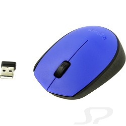 Мышь Logitech 910-004640  Wireless Mouse M171, Blue - 44785