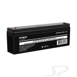 Батарея EXEGATE  EP249948RUS Аккумуляторная батарея Power EXG12012, 12В 1.2Ач, клеммы F1 - 46835