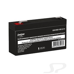 Батарея EXEGATE  EP249950RUS Аккумуляторная батарея Power EXG12022, 12В 2.2Ач, клеммы F1 - 46836