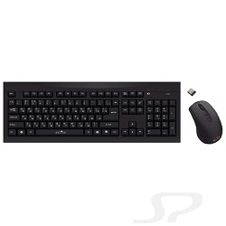 Клавиатура Oklick 210M Wireless Keyboard&Optical Mouse Black USB - 49440