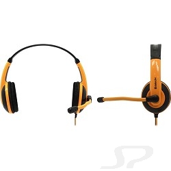 Наушники Defender Warhead G-120 черный + оранжевый, кабель 2 м - 50005