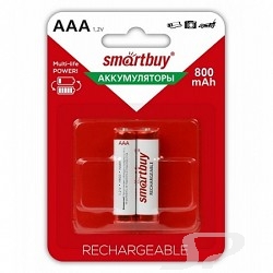 Аккумулятор Smartbuy AAA/ 2BL 800 mAh 24/ 240  SBBR-3A02BL800 - 53762