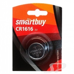 Батарейка Smartbuy CR1616/ 1B 12/ 720  SBBL-1616-1B  1 шт. в уп-ке - 50329