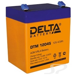 Батарея Delta DTM 12045  4,5Ач, 12В свинцово- кислотный аккумулятор - 50261